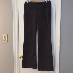 Alice & Olivia Brown Flare Corduroy Pants. Size 6